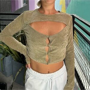 MOTEL TECHIN TOP MIXED ANIMAL
FLOCK OLIVE